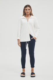 Stretchy Maternity Joggers (Navy) 9
