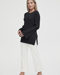 Luxury Maternity Top (Black) 11