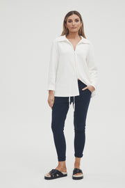Stretchy Maternity Joggers (Navy) 8