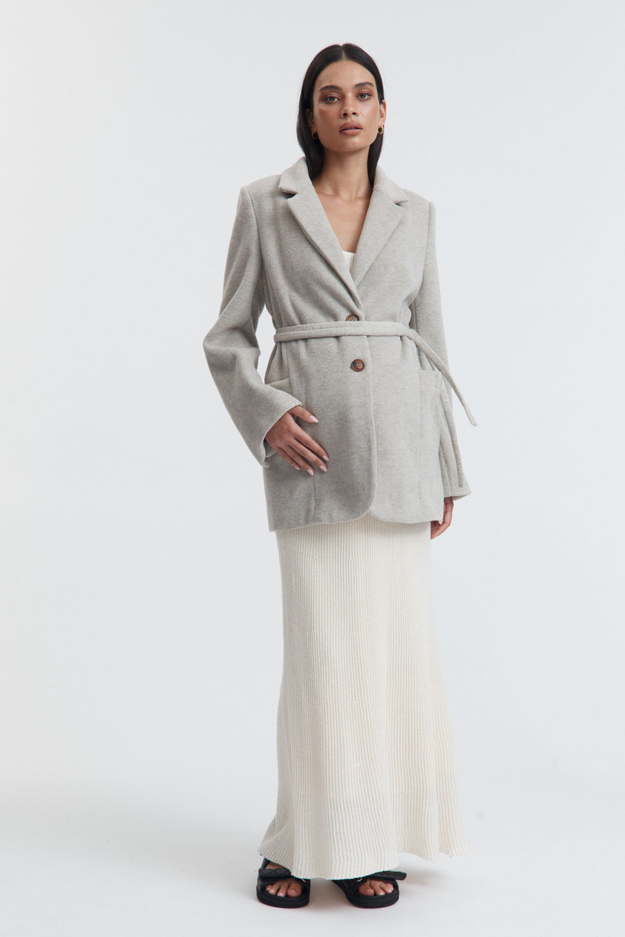 Natural Maternity Blazer Coat 9