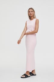 Ribbed Maternity Crop (Pink) 9