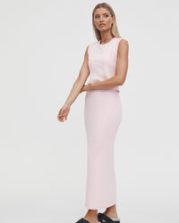 Ribbed Maternity Crop (Pink) 9