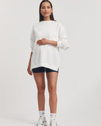 Nursing Sweater (White) 10