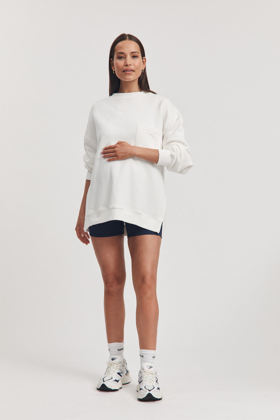 Nursing Sweater (White) 10