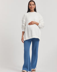 Nursing Sweater (White) 11