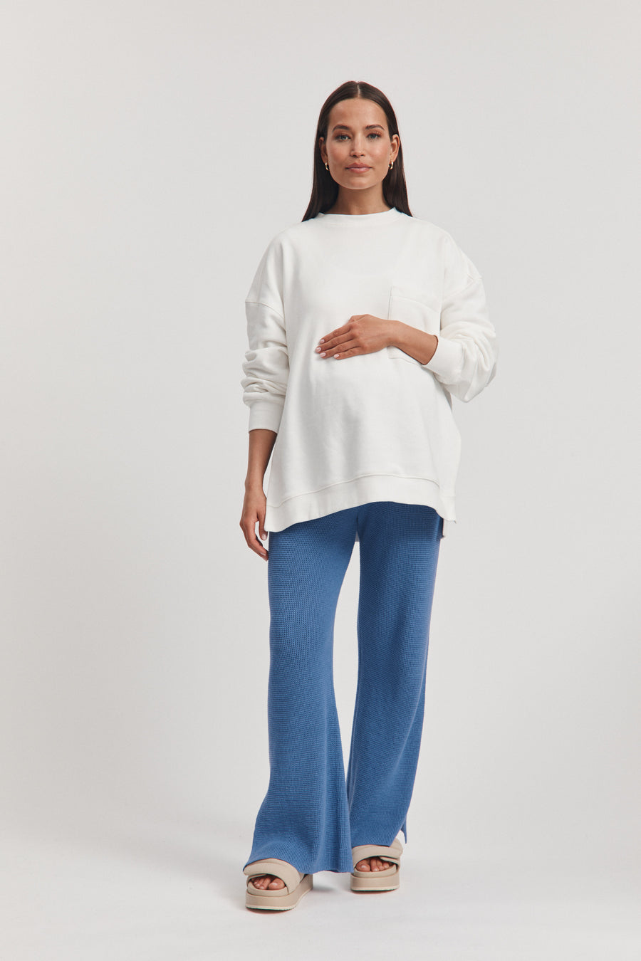 Nursing Sweater (White) 11