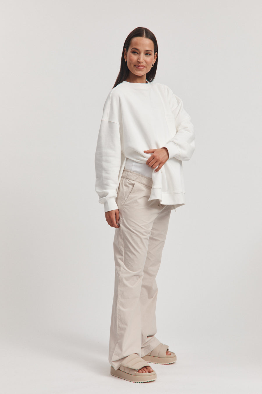 Nursing Sweater (White) 15