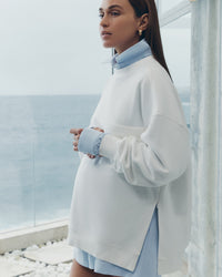 Nursing Sweater (White) 1