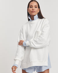 Nursing Sweater (White) 2