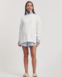 Nursing Sweater (White) 5