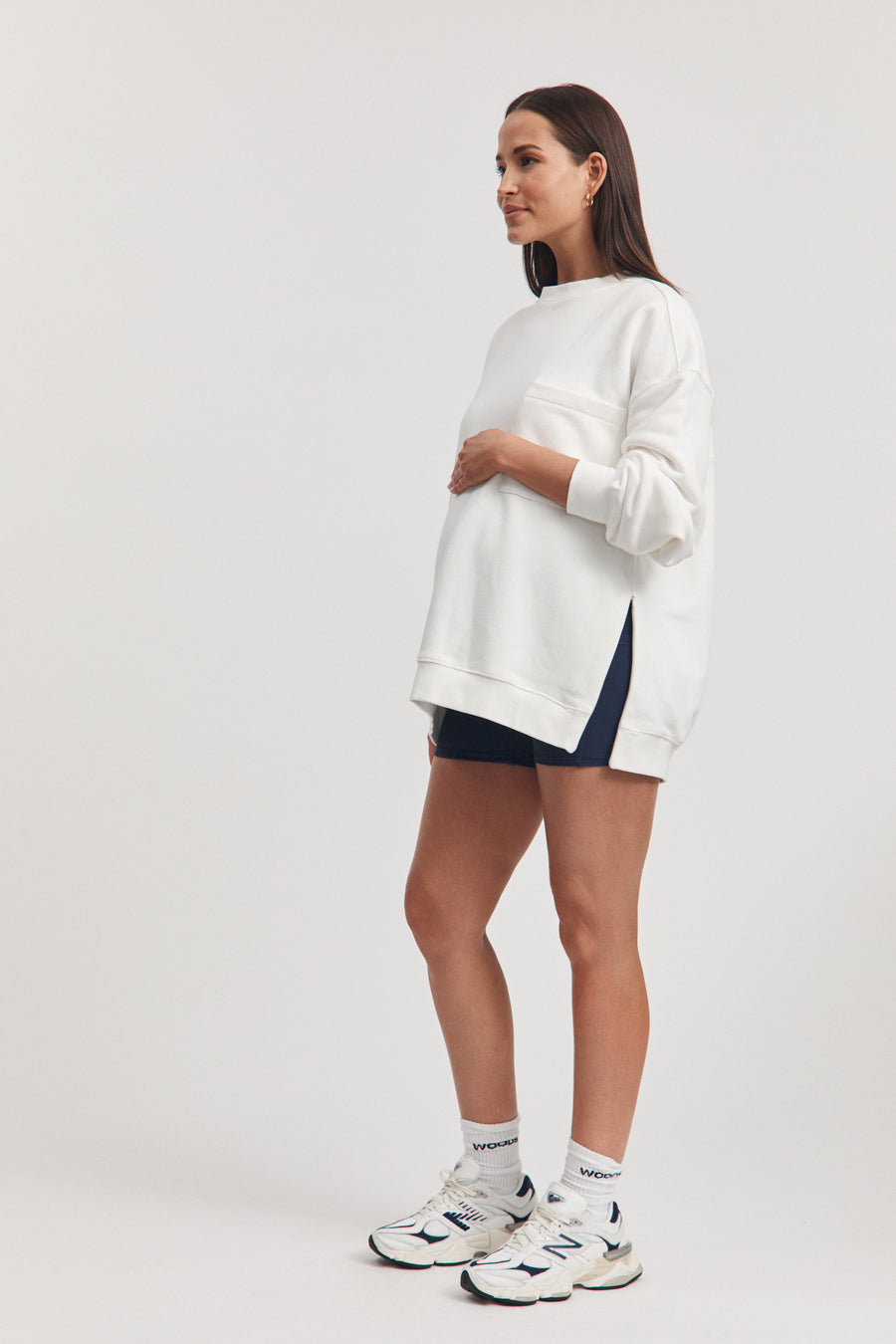 Nursing Sweater (White) 7