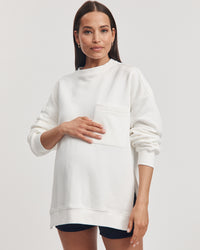 Nursing Sweater (White) 9