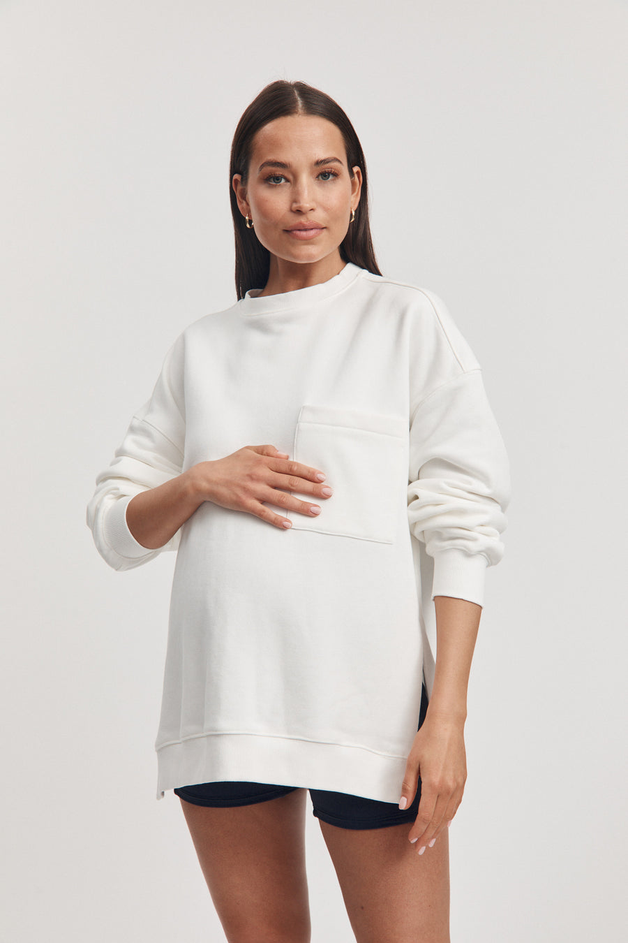 Nursing Sweater (White) 9