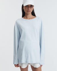 Organic Cotton Maternity LS Tee (Powder) 1