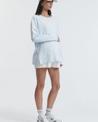 Organic Cotton Maternity LS Tee (Powder) 2