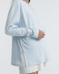 Organic Cotton Maternity LS Tee (Powder) 3