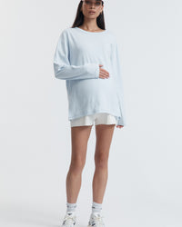 Organic Cotton Maternity LS Tee (Powder) 4
