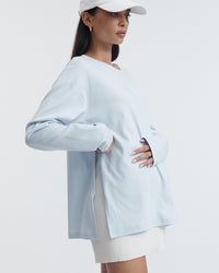 Organic Cotton Maternity LS Tee (Powder) 5