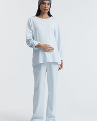 Organic Cotton Maternity LS Tee (Powder) 7