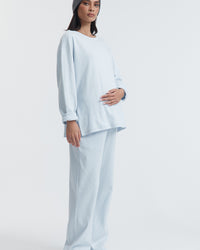 Organic Cotton Maternity LS Tee (Powder) 8