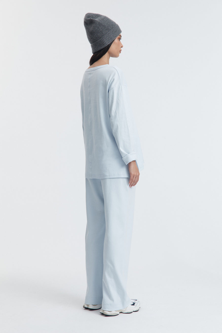 Organic Cotton Maternity LS Tee (Powder) 9