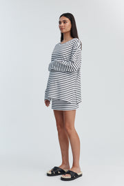 Organic Cotton Maternity LS Tee (Stripe) 10