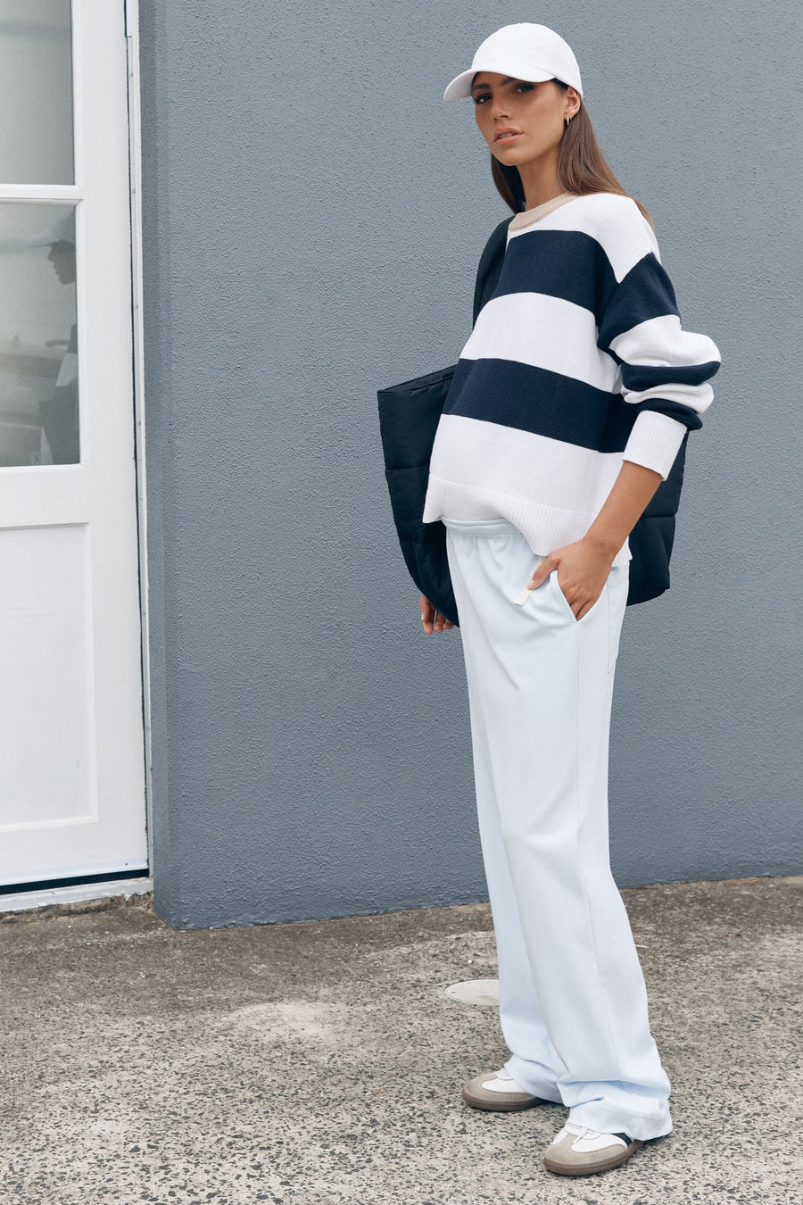 Organic Cotton Maternity Lounge Pant (Powder) 6