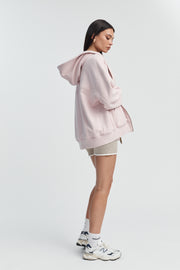 Pink Designer Maternity Hoodie 8