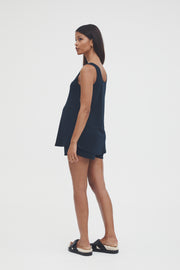 Maternity Rib Tank (Navy) 2