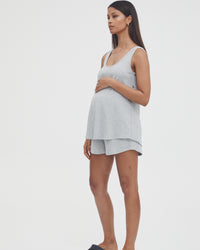 Maternity Rib Tank (Grey Marle) 4