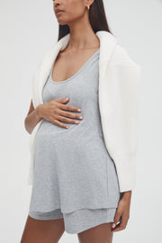 Maternity Rib Tank (Grey Marle) 5