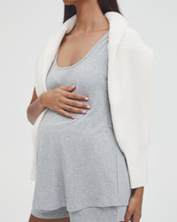 Maternity Rib Tank (Grey Marle) 5