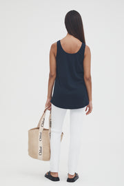 Maternity Rib Tank (Navy) 9