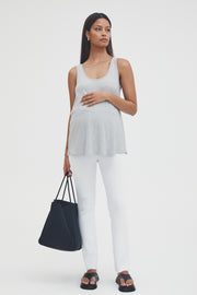 Maternity Rib Tank (Grey Marle) 6