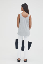 Maternity Rib Tank (Grey Marle) 10