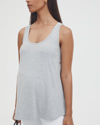 Maternity Rib Tank (Grey Marle) 3