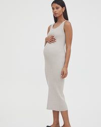 Maternity Baby Shower Dress (Taupe) 1