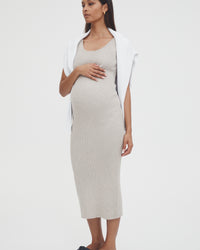 Maternity Baby Shower Dress (Taupe) 4