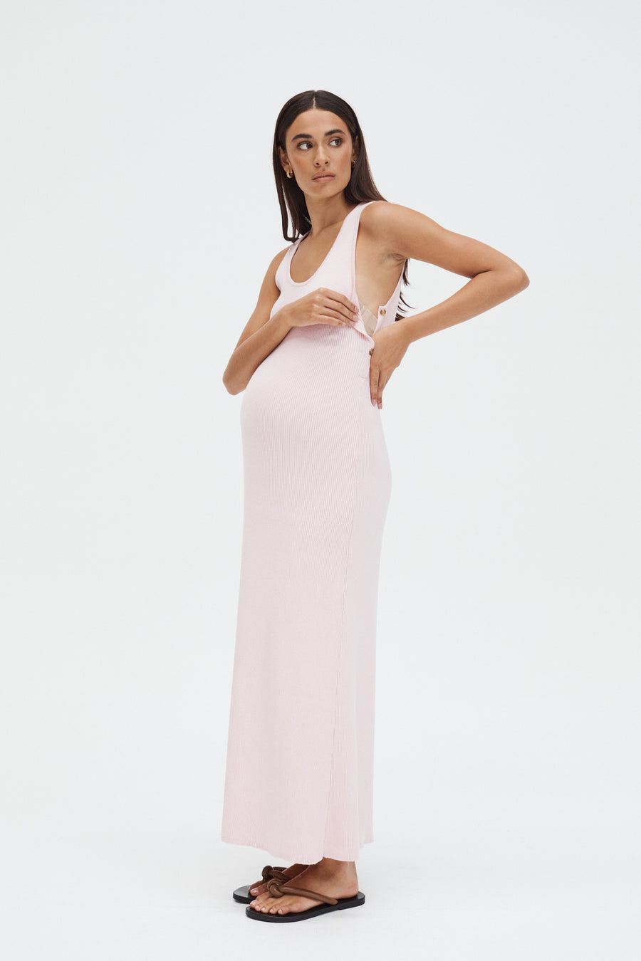 Stylish Baby Shower Dress (Rose) 5