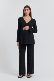The Best Maternity Work Pant (Black) 3