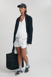 Organic Cotton Wide Strap Tank (White)