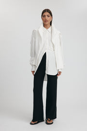 Weekday Shirt (Ivory/Black Stripe)