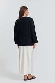 Maternity Satin Skirt (Ivory) 9