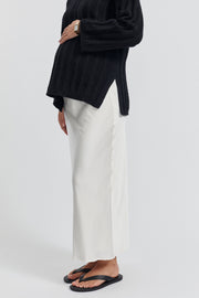 Maternity Satin Skirt (Ivory) 7