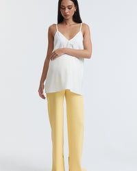 Satin Maternity Tank (Oyster) 6