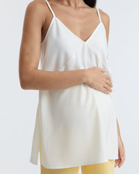 Satin Maternity Tank (Oyster) 7