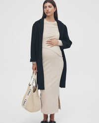 Black Maternity Coat 9