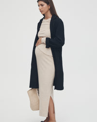 Black Maternity Coat 10