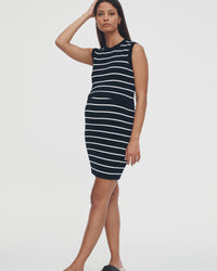 Stretchy Maternity Skirt (Stripe) 7