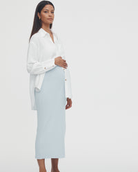 Maternity Linen Shirt (White) 2